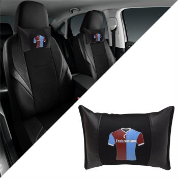 Auto Nackenkissen Nackenpolster Leder und gesticktes Polster Design Türkische Mannschaft Trabzon Trabzonspor Fussballtrikot